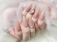 チップ長さだし2本プチーアート／埋め尽くし¥7700