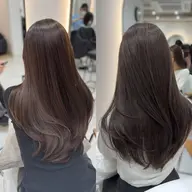 💫迷ったらコチラ💫 カット+髪質改善トリートメント+透明感カラー　￥14900【韓国ヘア】【レイヤーカット】