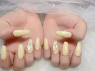 【チップ長さ出し10本】　ワンカラー　パーツ4個無料　¥9980→¥7000