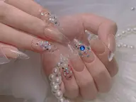 当日限定❣️オフなし🫧【アプレ　長さ出し10本💅ロングネイル】【アートやり放題】コース🫶