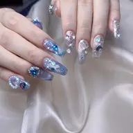 150分❤️‍🔥ゴージャス大きいパーツつけ放題  持ち込みデザインok！『初回ソフトジェルオフ無料』