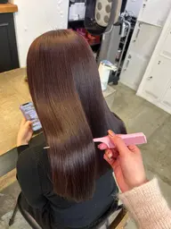 【💛期間限定💛】前髪ポイント縮毛＋ワンカラー＋ケアトリートメント