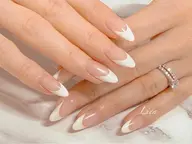 ✨クリアフレンチ✨先端好きなカラー変更できます！オフ代　【ご新規オフ無料、リピーター様500円】