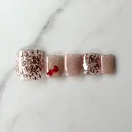 【フット】🍒さくらんぼネイル／オフなし