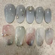 ［フルアート定額］ 10本にアートやマグネットカラーが入る定額ネイルコースです。