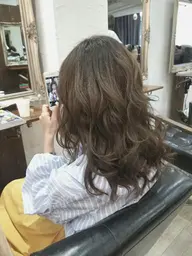 ✨透明感艶カラー✨+ハホニコ3stepトリートメント