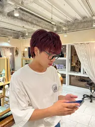 【☆ブリーチなしダブルカラー☆】カラー2回+カット+髪質改善トリートメント💡