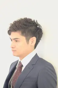 ◆メンズプラン◆【カット+ロイヤルカラー+炭酸シャンプー+眉カット】