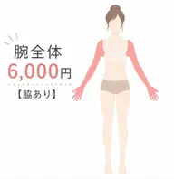 光脱毛【両腕 脇有り】
