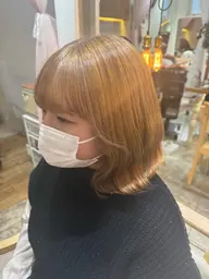 〖⭐️ケアカラー付⭐️〗ケアブリーチダブルカラー