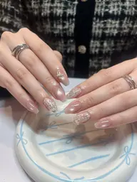 【🌸15日限定🌸】ジェルオフ代🆓+当日選べるデザインコース☕️🤎《パラジェル変更無料》《お持ち込みデザイン🉑》