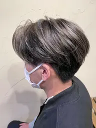 【新規限定】メンズカット✂︎+カラー+ハイライト(10枚)