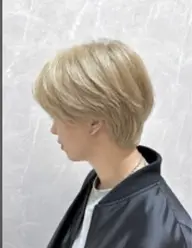 【U18限定】〖メンズハイトーン✨〗カット+ ダブルカラー + 2 stepトリートメント#ミニモ学割