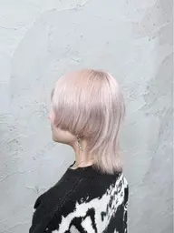 ⛄️ホワイトカラー⛄️ブリーチ(3回)＋カラー＋カット