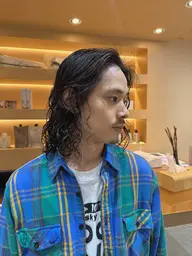 🌈🌈コールドパーマ➕外部補修⭐️2Step treatment➕ 超音波アイロン➕ナノスチーム付き　メンズ限定