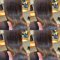 カット＋前髪縮毛矯正＋カラーAujua3ステップ超音波アイロン¥15000【ロング料金無し】