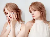 【韓国風似合わせ小顔ヘア】ハッシュカット＋フルカラー+2step超音波トリートメント￥7500【原宿/前髪】