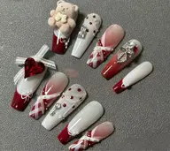 💓💅✨長さだしつけ放題✨華やかでゴージャスなデザインがお好きな方におすすめ！デザインのご相談も大歓迎です♪
