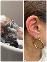 【癒されたい方はこちら‪𓂃🌿𓈒◌】ヘッドスパ＆耳つぼジュエリー(片耳4粒ずつ)