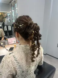 お呼ばれヘアセット🌷