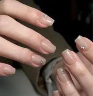 【 自爪ジェル／90分 】ワンカラー/ラメグラデーション ＋ストーンつけ放題 ¥5568