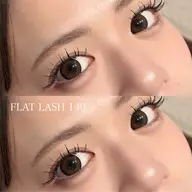 マツエク[フラットラッシュ140本]コーティング仕上げ