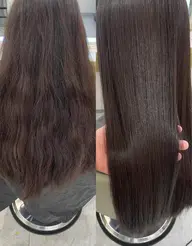 毛先カットとうるツヤ縮毛矯正