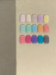 【チップ長さ出し】韓国系マカロンワンカラー