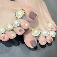 【オフあり】フット◆ワンカラー、ラメグラデーション