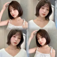 カット✂️➕前髪縮毛矯正➕1step treatment💖