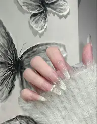 【長さ出し】キラキラネイル10本(パーツ付け補題🉐💎✨)