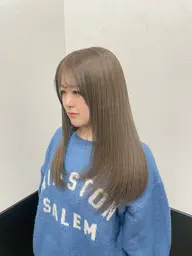 💛追加料金なし💛ブリーチなしワンカラーで作る透明感カラー🫧ケアカラー＋ダメージケア特化トリートメント