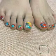 フット(初回オフ無料) ニュアンスネイル　アート放題