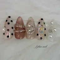 くすみドットデザイン🖤リングネイル　色替えOK オフあり/なし/現金支払いのみ