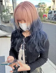 ❤️‍🔥個性的デザインカラー(ブリーチ込み)オンカラー＋tr❤️‍🔥