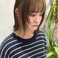 イヤリングカラー（ブリーチ込み）