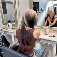 カット+ ブリーチありダブルカラー+デザインカラー+トリートメント