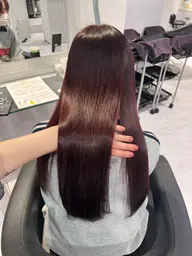 【期間限定】透明感を引き出す🤍レディースカット＋カラー＋うる艶✨最高級premium髪質改善トリートメント🤍