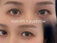 lash lift × eyebrow