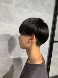 メンズ骨格矯正カット+縮毛矯正+内部補修トリートメント