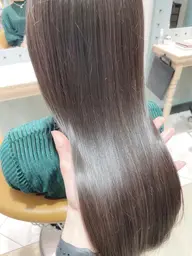 【minimo限定🩵艶髪コース】最高級美髪整形髪質改善トリートメント＋艶髪"生カラー"