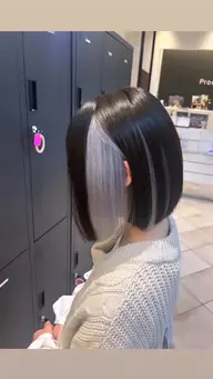 🩵4月限定クーポン🩵　インナーダブルカラー（ブリーチ込み）+髪質改善トリートメント　デザインカラーもOK