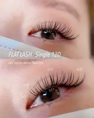 \\ぱっちり仕上げ//フラットラッシュ🪽シングル120本