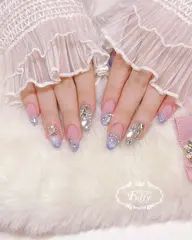 ご新規様ハンド*アクリルスカルプ 長さ出し10本+アート7〜8本 他店オフ込み