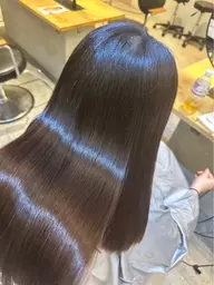【最強サラ艶ストレート✨】✂️カット+艶髪縮毛矯正+2stepトリートメント☔️