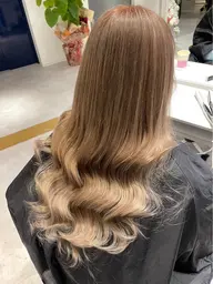 ダブルカラー+最高級人毛100%シールエクステ80本【エクステカット付き】