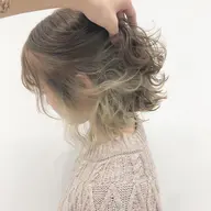 【🧡大好評インナーカラー🧡】カット + インナーブリーチ + カラー + トリートメント