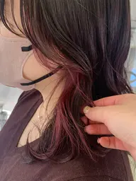 【さりげなく可愛い🖤💬】フルカラー+インナー(ブリーチ込)+髪質改善トリートメント