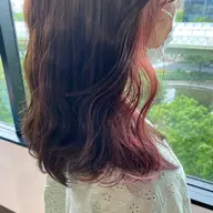 🍒イヤリングカラー(ブリーチ込み)＋オンカラー＋内部補修トリートメント🍒