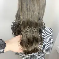 【平日限定クーポン】メンテナンスカット＋カラー＋トリートメント#オリーブベージュ#ワンカラー#韓国#フェイスレイヤー